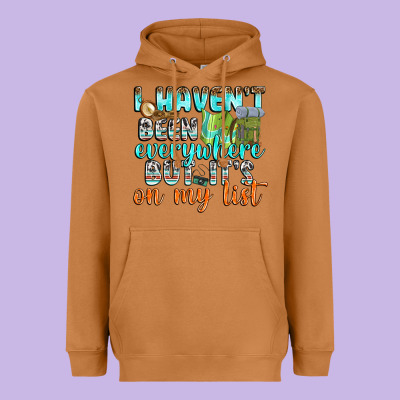 I Havent Been Everywhere But Its On My List Heavyweight Hoodie Designed By Texasbilliewilder