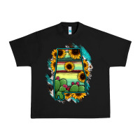 Black Alabama Map Sunflower Cactus Serape Urban Heavy Tee - RanaPortraitStore