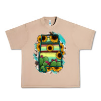 Burro Alabama Map Sunflower Cactus Serape Urban Heavy Tee - RanaPortraitStore