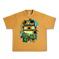 Peanut Butter Alabama Map Sunflower Cactus Serape Urban Heavy Tee - RanaPortraitStore
