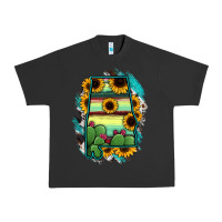 Pigment Black Alabama Map Sunflower Cactus Serape Urban Heavy Tee - RanaPortraitStore