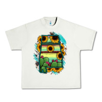 Pistachio Alabama Map Sunflower Cactus Serape Urban Heavy Tee - RanaPortraitStore