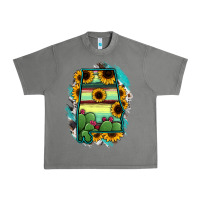 Tornado Alabama Map Sunflower Cactus Serape Urban Heavy Tee - RanaPortraitStore