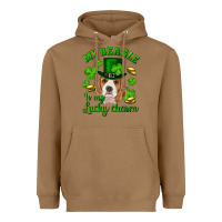 Toasted Coconut st.patrick's day my beagle is my lucky charm Heavyweight Hoodie - RanaPortraitStore