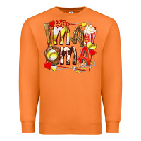 Carrot mama softball baseball with popcorn Premium Sweatshirt - texasbilliewilder