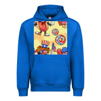 Cobalt patriotic hotdog ice cream donat Urban Hoodie - BundleAndBundleShop