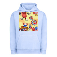 Pigment Grape Ice patriotic hotdog ice cream donat Urban Hoodie - BundleAndBundleShop