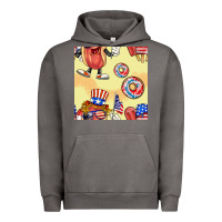 Pigment Tornado patriotic hotdog ice cream donat Urban Hoodie - BundleAndBundleShop
