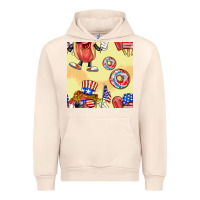 Sandshell patriotic hotdog ice cream donat Urban Hoodie - BundleAndBundleShop