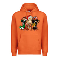 Carrot joy and cow christmas candies and letters Premium Hoodie - AdoDesignShop