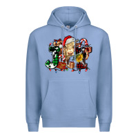 Colony Blue joy and cow christmas candies and letters Premium Hoodie - AdoDesignShop