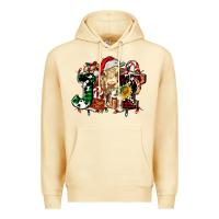 Joy And Cow Christmas Candies And Letters Premium Hoodie | Teevron