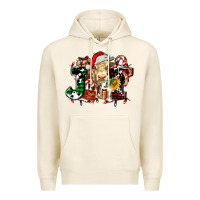 Tofu joy and cow christmas candies and letters Premium Hoodie - AdoDesignShop