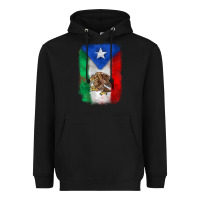 Black mexico and puerto rico flag Heavyweight Hoodie - Zillion Design Studio