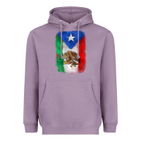 Lavender mexico and puerto rico flag Heavyweight Hoodie - Zillion Design Studio