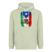 Matcha mexico and puerto rico flag Heavyweight Hoodie - Zillion Design Studio