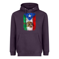Plum mexico and puerto rico flag Heavyweight Hoodie - Zillion Design Studio
