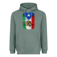 Sage mexico and puerto rico flag Heavyweight Hoodie - Zillion Design Studio