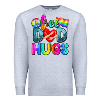 Heather Grey free dad hugs Premium Sweatshirt - Zillion Design Studio