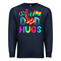 Navy free dad hugs Premium Sweatshirt - Zillion Design Studio