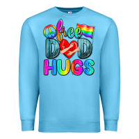 Ocean Blue free dad hugs Premium Sweatshirt - Zillion Design Studio