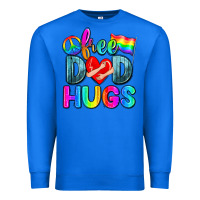 True Royal free dad hugs Premium Sweatshirt - Zillion Design Studio