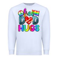 White free dad hugs Premium Sweatshirt - Zillion Design Studio