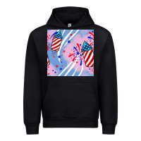 Black patriotic fireworks Urban Hoodie - BundleAndBundleShop