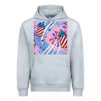 Heather Grey patriotic fireworks Urban Hoodie - BundleAndBundleShop