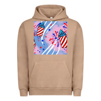 Pigment Burro patriotic fireworks Urban Hoodie - BundleAndBundleShop