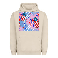 Pigment French Oak patriotic fireworks Urban Hoodie - BundleAndBundleShop