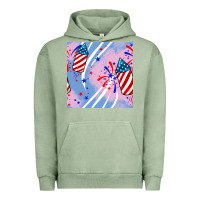 Pigment Oil Green patriotic fireworks Urban Hoodie - BundleAndBundleShop