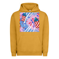 Pigment Peanut Butter patriotic fireworks Urban Hoodie - BundleAndBundleShop