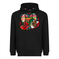 Black mexican hearts Heavyweight Hoodie - Zillion Design Studio