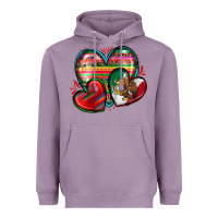 Lavender mexican hearts Heavyweight Hoodie - Zillion Design Studio