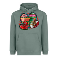 Sage mexican hearts Heavyweight Hoodie - Zillion Design Studio