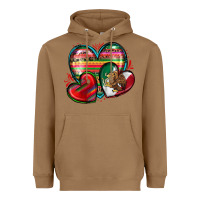 Toasted Coconut mexican hearts Heavyweight Hoodie - Zillion Design Studio