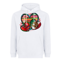White mexican hearts Heavyweight Hoodie - Zillion Design Studio