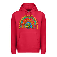 Cardinal autism heart ribbon rainbow Premium Hoodie - AdoDesignShop