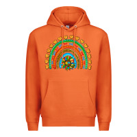 Carrot autism heart ribbon rainbow Premium Hoodie - AdoDesignShop