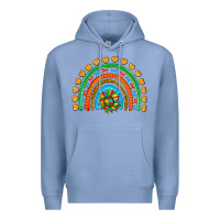 Colony Blue autism heart ribbon rainbow Premium Hoodie - AdoDesignShop