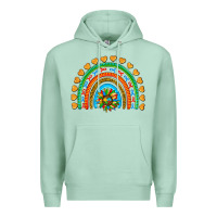 Seafoam autism heart ribbon rainbow Premium Hoodie - AdoDesignShop