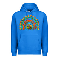 True Royal autism heart ribbon rainbow Premium Hoodie - AdoDesignShop