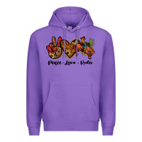 Purple peace love rodeo Premium Hoodie - JahusDesignShop