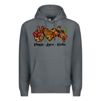 Rock peace love rodeo Premium Hoodie - JahusDesignShop