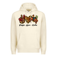 Sandshell peace love rodeo Premium Hoodie - JahusDesignShop