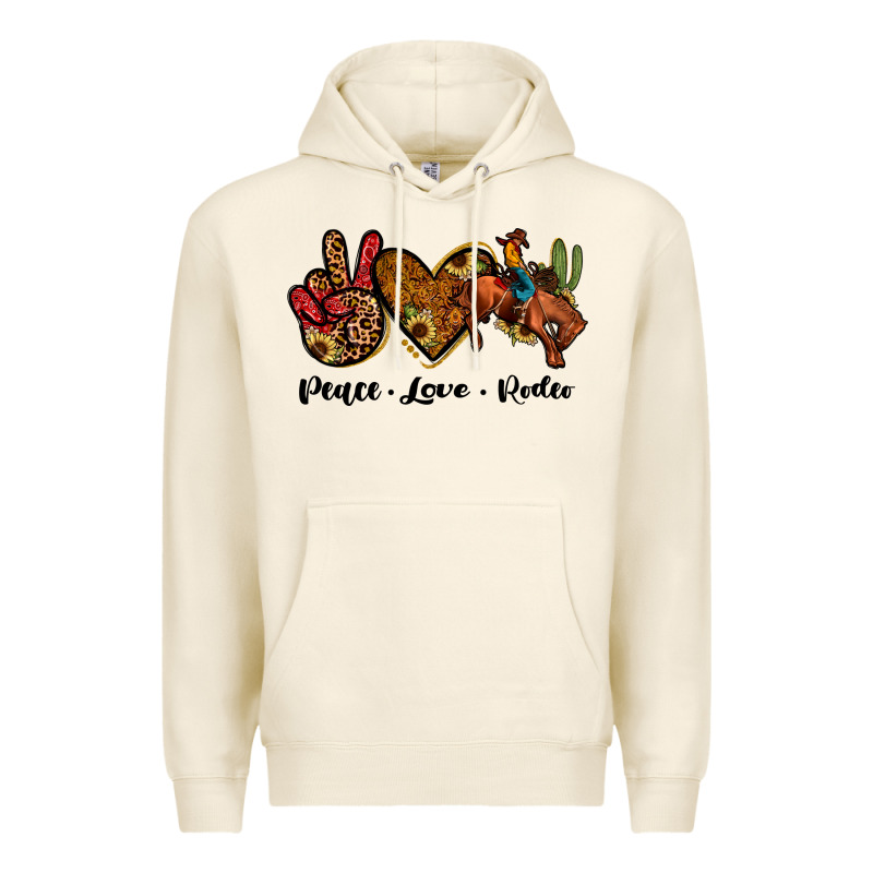 Peace Love Rodeo Premium Hoodie by JahusDesignShop | Teevron