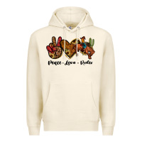 Tofu peace love rodeo Premium Hoodie - JahusDesignShop