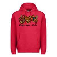 Cardinal peace love rodeo Premium Hoodie - JahusDesignShop