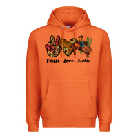 Carrot peace love rodeo Premium Hoodie - JahusDesignShop